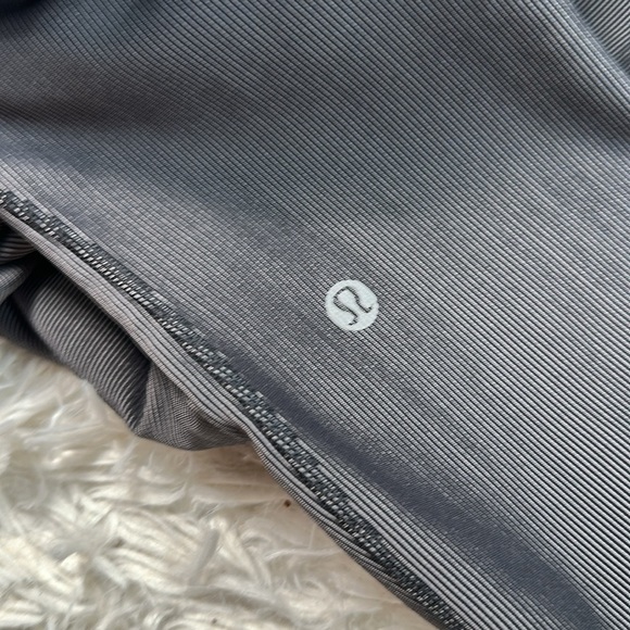Lululemon Base Pace High-Rise Tight 25" *Two-Tone Ribbed Black / Gull Grey - Picture 5 of 7
